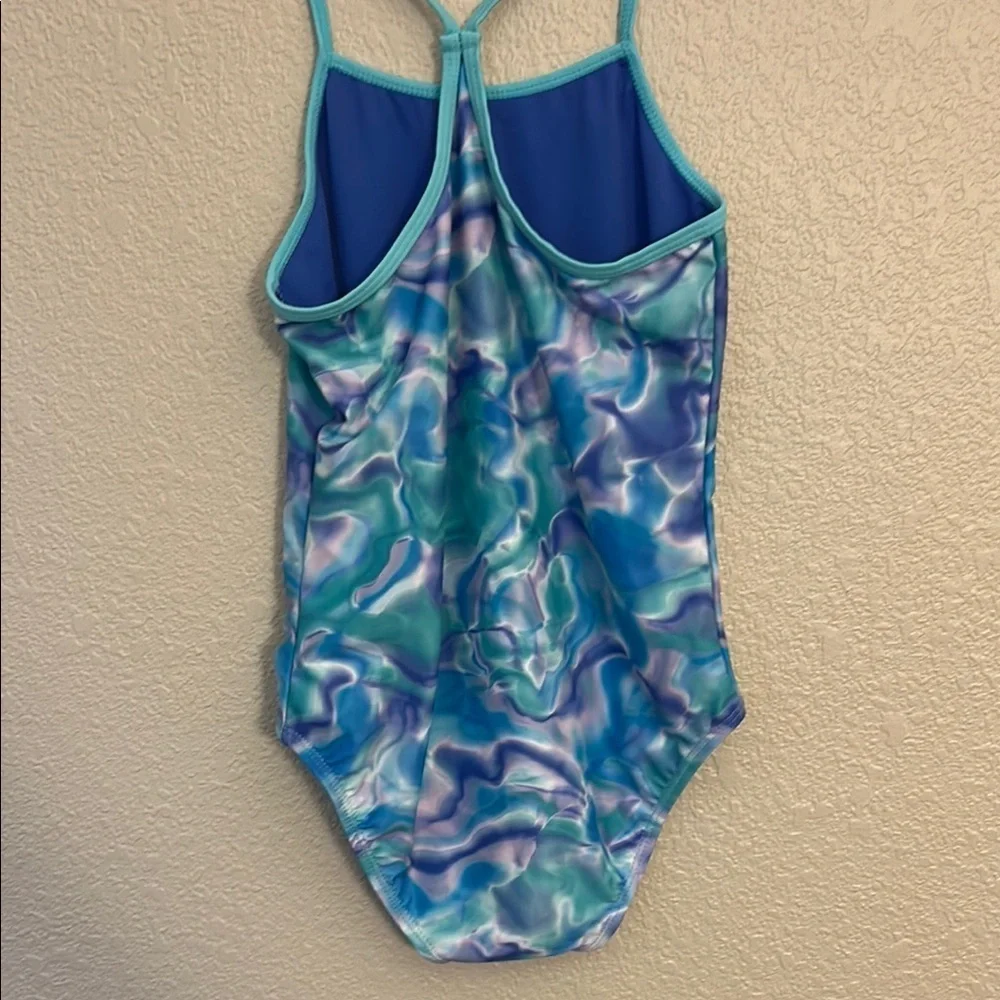 Hurley Blue and White One Piece Swimsuit